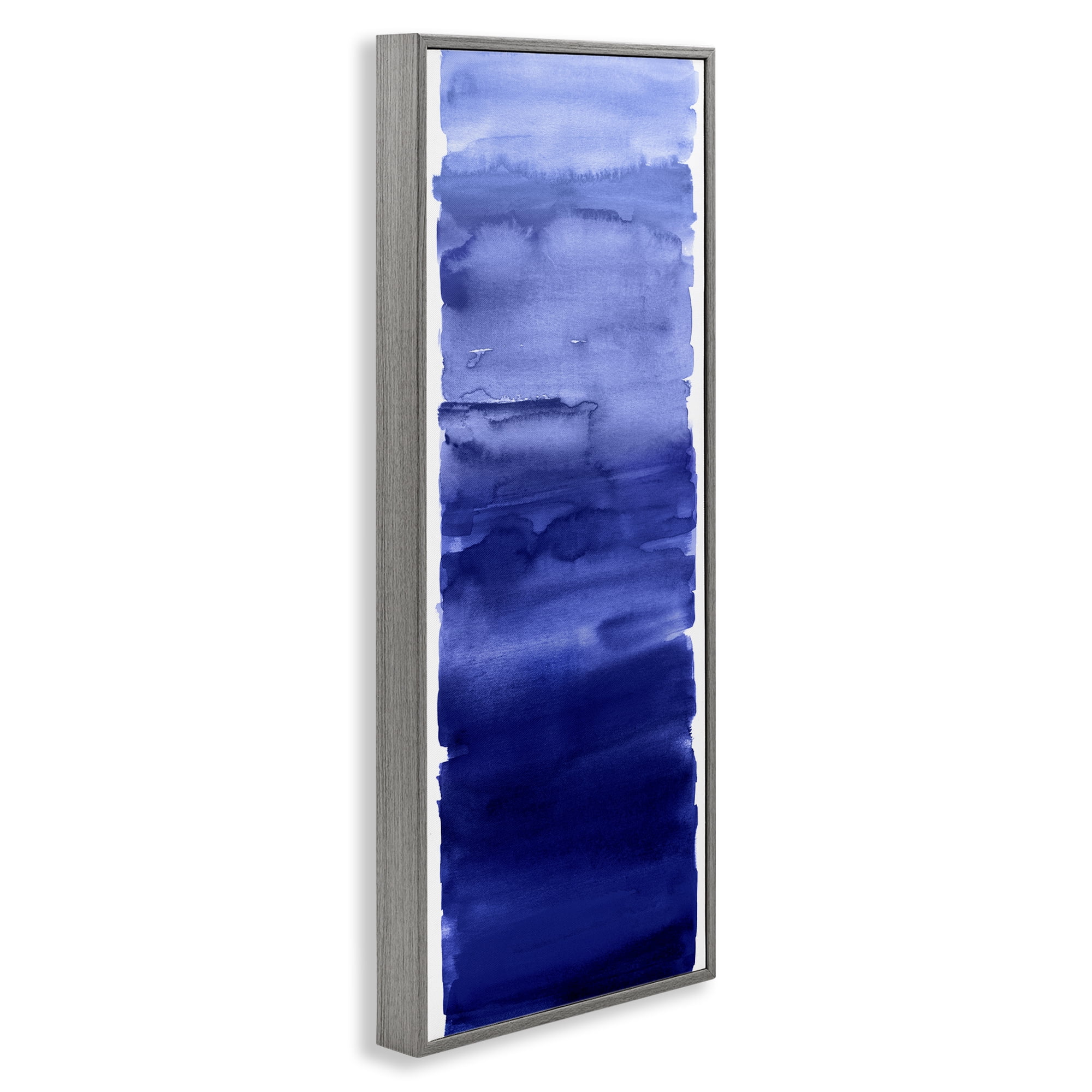 Stupell Industries Indigo Blend Gradient Gray Framed Giclee Art, design by Allie Corbin