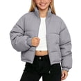 thumbnail image 2 of KyCheLot Zip up Jacket for Kids Long Sleeve Stand Collar Thicken Outerwear Winter Warm Outdoor Clothes, 2 of 6
