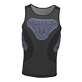 thumbnail image 3 of koolsoo Mens Padded Vest Breathable Compression Shirt for Baseball Softball Football S, 3 of 9