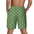 thumbnail image 3 of Sigee 60s and 70s Style Print Mens Swim Trunks with Compression Liner Quick Dry Swim Stretch Beach Shorts with Pockets,S-3XL, 3 of 7
