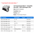 thumbnail image 2 of Left Transmission Mount - Compatible with 2002 - 2005 Volkswagen Jetta 2003 2004, 2 of 2