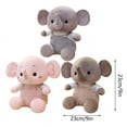thumbnail image 3 of nTRIUQJ Adorable Elephant Stuffed Animal Soft Toy for Kids Nursery B, 3 of 9