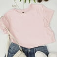 thumbnail image 3 of Women's Casual Short Sleeve T-Shirt Soft Comfortable Everyday Basic Top Summer Tee for Women Pair with Jeans Pants, 3 of 4