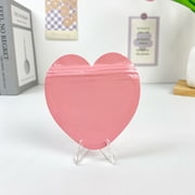 Uxgjfwu Heart Shaped Ziplock Bag, Small Sealed Pouch for Jewelry, Candy, and Gift, Party Favor Bag for Wedding, Celebration, and Special Occasion