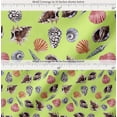 thumbnail image 2 of Soimoi Cotton Poplin Fabric Colorful Shells Ocean Print Fabric by Yard 42 Inch Wide, 2 of 7