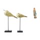 thumbnail image 1 of Figuras modernas de pájaros de madera y escultura de resina de de Lutero, obra de arte decorativa para escritorio, dormitorio, oficina, entr, 1 of 8