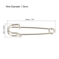thumbnail image 2 of Uxcell 1.97 inch Large Metal Sewing Pins Safety Pins for Office Home Silver Tone 15 Pack, 2 of 5