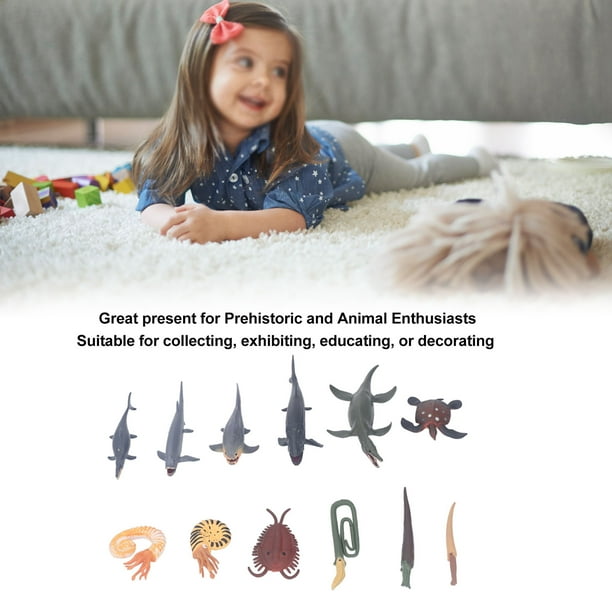 Figuras De Animales Marinos Prehistóricos De PVC – Set De 6 Piezas Hechas A Mano