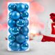 thumbnail image 4 of Decoración del árbol de Navidad Bolas de Navidad reutilizables, irrompibles, 4cm, decoración del hogar para bodas, 24 Uds. (azul lago), 4 of 6