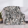 thumbnail image 4 of Vsdgher Leopard And Zebra Pattern Fleece Throw Blanket, Horizontal Fleece Bedding Home Decor for Couch & Bed All Season Use -50"x40", 4 of 7