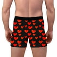 thumbnail image 7 of FITORON Mens Red Heart Print Boxer Briefs, Tag-Free Mid-Rise 4-Way Stretch Moisture-Wicking Underwear with Wide Elastic Waistband for Valentine's Day Daily Wear (S-XXL),Size M, 7 of 7