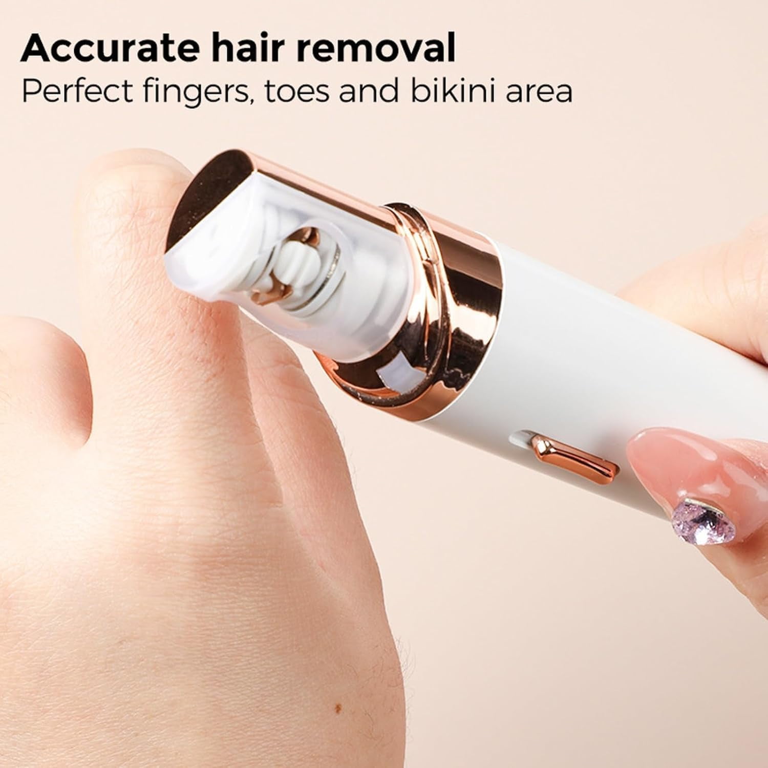 DUHKP Epil 3.0, 2-in-1 Painless Rechargeable Epilator & Shaver Kit for Face, Legs & Bikini, Pink