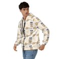 thumbnail image 3 of JUNZAN Peanuts Print Men's Zip Up Hoodie Athletic Hoodies Long Sleeve Hooded Sweatshirts With Pockets (S-3XL), 3 of 6