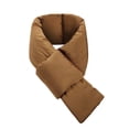 thumbnail image 1 of Ljudmp Down Cotton Winter Warm Scarf for Women Elegant Neck Warmer Fashion Scarves Multifunctional Fall Winter Thermal Scarf Windproof Cross Neck Wrap Cover Up Coffee, 1 of 3