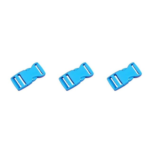 relayinert 10pcs/set Easy To Buckle Strap With Multi-Color Clasp Belt Buckles High Compatibility ABS Release Buckle Hook Buckle lake blue 3Set