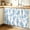 White, variant on Blue Ombre Hot Air Balloon Small Cabinet Curtains 10"W x 11"L, Modern Balloon Float Clouds Sink Skirt Dust-Proof Short Curtain for Bathroom Vanity Storage Cubby Desk, Self Adhesive Privacy Drapes