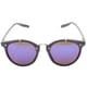 thumbnail image 2 of Gafas de sol redondas vintage con protección UV400, marco negro y lentes azules para exteriores, 2 of 4