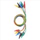 thumbnail image 2 of Cables de Prueba de Silicona con Conector Banana 5 Piezas 4Mm Totalmente Aislados con Cubierta de Seguridad Apilable con Conector Banana Cable de ExtensióN de Cable Blando, 2 of 9