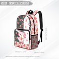 thumbnail image 6 of SEANATIVE Kids Clear Backpack PVC Transparent Backpacks See Through School Bookbag Lightweight Travel Clear Bag School Supplies for Boys Girls, Axolotl Strawberry Flower Pink, 6 of 7