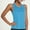 Sky Blue, variant on Women Solid Sports Vest Back Pleated Drawstring Yoga Top L Shaped Sports Vest Tops in Women Muscle Shirt Womens 4 Large Bartender Tops for Women Shirts for Women Top Fitted T Shirt Beaded V Neck Top