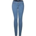 thumbnail image 4 of 2Luver, Women's, 5 Pocket Stretch Skinny Jeans, True Light Denim, 11, 4 of 7