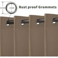 thumbnail image 2 of Rideaux Intérieurs Extérieurs pour Patio \ Panneau de Rideau à Oeillets Bloquant le Soleil pour Intimité, Rideaux Résistants aux Intempéries pour Gazebo, Véranda avant, Pergola, Kaki G x H Panneau, 2 of 8
