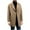Khaki, variant on Dovford Mens Trench Coat Notch Lapel Double Breasted Peacoat Wool Blend Casual Long Overcoat for Men