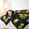 thumbnail image 3 of Erosebridal Kids Dinosaur Twin Comforter Sets for Boys Girls, Dino Letter Z Bedding Set, Black Reversible 2-Piece, 1 Comforter and 1 Pillowcase, 3 of 6