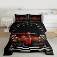 thumbnail image 2 of Castle Fairy Racing Car Bedding Comforter Set 2pcs for Female Men,Extreme Sport Twin Comforter Sets Microfiber,Geometric Plaid Breathable Bedding Set,Super Cozy Room Decor,Reversible, 2 of 8