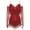 Red, variant on Women Tassel Jazz Latin Dance Dress Glittery Cutout Leotard Bodysuit Salsa Cha-Cha Rumba Performance Ivory L