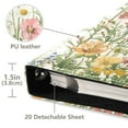 thumbnail image 3 of FORMRS 3 Ring Photo Album 4"x6" Self Adhesive Large Capacity PU Leather Cover, Colorful Wildflowers, 3 of 8