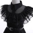 thumbnail image 3 of Girls Kids Addams Family Cosplay Costume Outfit, 3 of 6