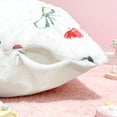 thumbnail image 4 of Taie d'Oreiller Œuf de Pâques Broderie Rouge 3D, Housse Décorative en Polyester Lin Doux, Fermeture Éclair Cachée pour Insertion Facile, Tissu Résistant à la Décoloration pour Canapé Lit Salon, Décor Texturé Luxueux, 4 of 7