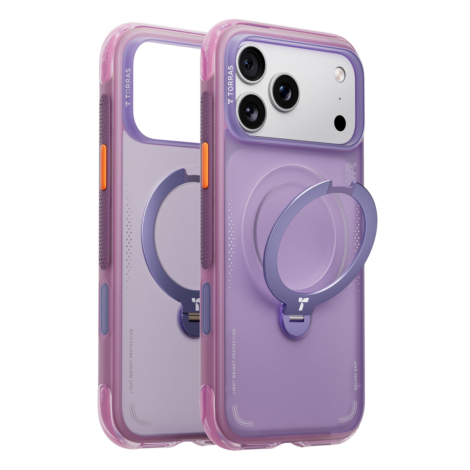 TORRAS iPhone 17 Pro Max Ostand Spin Air Case , Aurora Purple