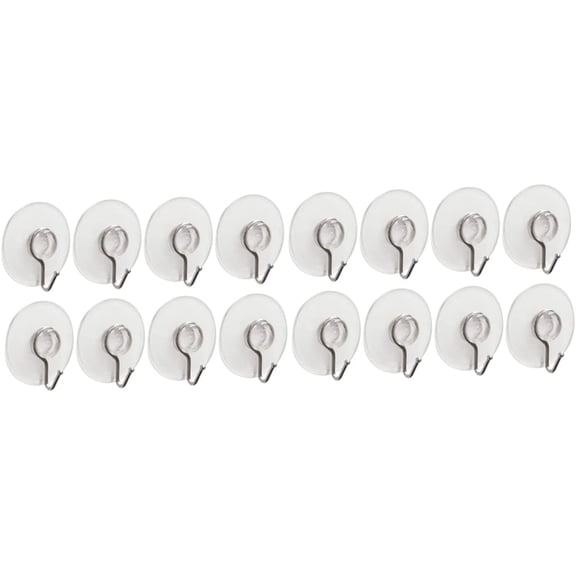 60 Pcs Wall Hanging Hooks Hook up Wall Hanger Hook for Kitchen Powerful Sucker Hook Suction Cup Hook No Trace Suction Cup Hooks