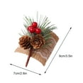 thumbnail image 4 of Servilleteros reutilizables con forma de piña para Navidad, decoración de mesa para cenas, fiestas y aniversarios., 4 of 11