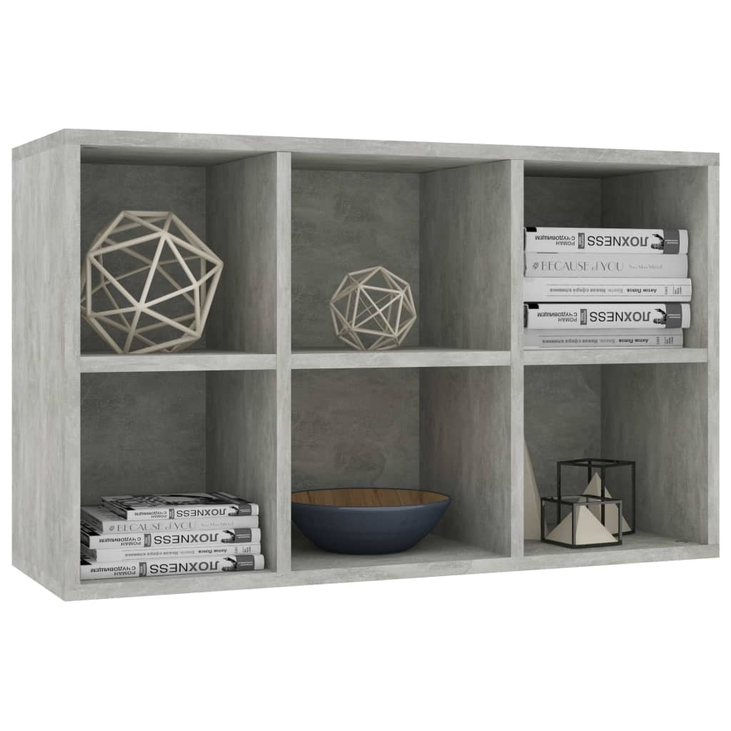 Kepooman 26" Modern 3-Tier Storage Bookshelf Cupboard for Home Office, Light Grey