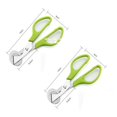 thumbnail image 1 of Oleegame 2PC Kitchen Utensils Set Steel Scissors Quail Opener Stainless Egg Tool Kitchen，Dining & Bar Green, 1 of 6