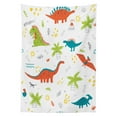thumbnail image 3 of Ambesonne Cartoon Tablecloth Rectangular Table Cover, Prehistoric Wildlife, 60"x84", Multicolor, 3 of 4