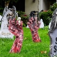 thumbnail image 3 of 2 Pack Scary Hands Lawn Stakes Halloween Decor Outdoor Garden Decor Zombie Graveyard Decor Perfect for House Party, Halloween Party, Garden Party, Outdoor Party (2D Flat), 3 of 7
