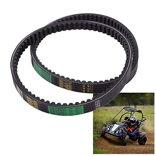 Go Kart Correa de transmisión Paquete de 2 Correa de transmisión de motor de goma Reemplazo de correa de embrague para Go Karts Hammerhead 80T y TrailMaster Mid XRX con motor de 6.5 hp 9.110.018-9.100