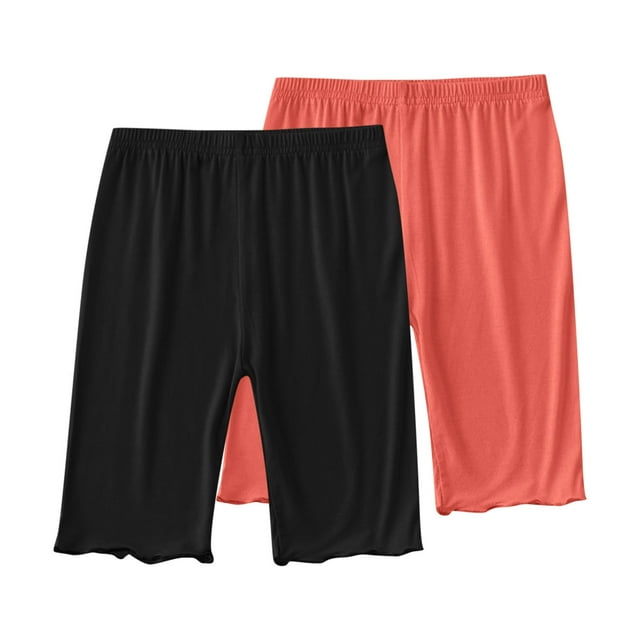 hengsof Two Piece Girls' Dress Inner Lining Dance Cycling Shorts Children's Sports Safety Shorts Suitable for Playgrounds Gyms and Other Sports Venues