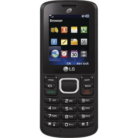 TracFone LG 328BG Prepaid Cell Phone, Black