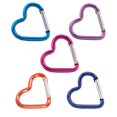 thumbnail image 6 of 5Pcs Heart Shape Spring Snap Clip Aluminum Alloys KeyRings Hangings Buckles Carabiner Keychains Bag Clip Hook Connectors, 6 of 7