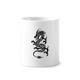 thumbnail image 1 of Dragon arte animal grano silueta Titular de cepillo de dientes de cerámica taza de regalo pluma blanco taza 350ml, 1 of 2