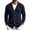 Navy_#X001, variant on Dweltoz Men's Cardigan V Neck Button Down Sweater Lightweight Solid Color Long Sleeve Tops Casual Loose Fit Cardigan 2026 Fall Cardigan Sweater with Pockets,Black L