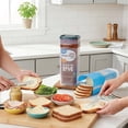 thumbnail image 6 of Mainstays Plastic Bread Bin and Bread Storage Keeper Container with Lid, Pantry Bread Organizer for Loaf Bread and Food Storage, Clear with Gray Lid, 5.25" x 5.25" x 13.62", 6 of 11