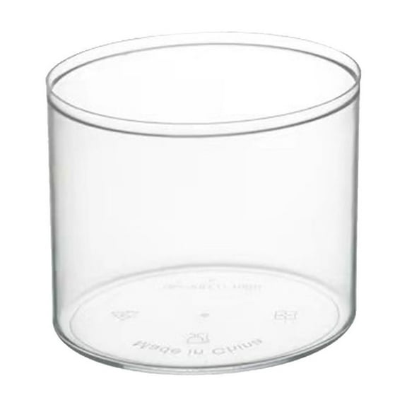 CuiLiyq 10 Pcs Clear Plastic Dessert Cups, Mini Disposable Round Yogurt Parfait Cup, Disposable Appetizer Cups for Party Small Round Serving Goblet, Ice Cream Mousse, Fruit Bowl, 2.17" x 2.83"