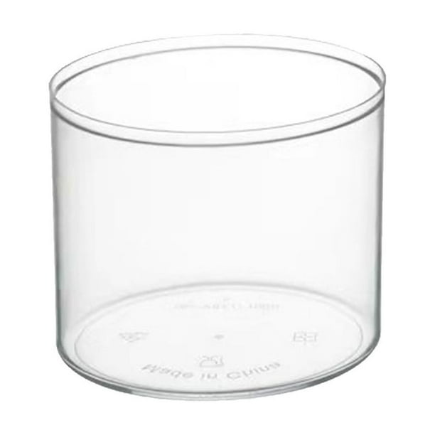 Yhmxh Utensilios de cocina Vaso redondo desechable de plástico transparente grueso para pastel, gelatina, pudín, mesa de postre, 200 ml Muebles para cocina Accesorios de cocina