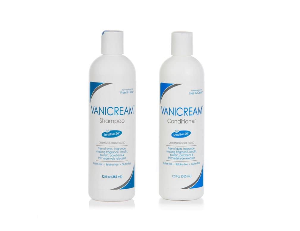 Vanicream Hair Conditioner, 12 Oz & Hair Shampoo, 12 Oz Formulated